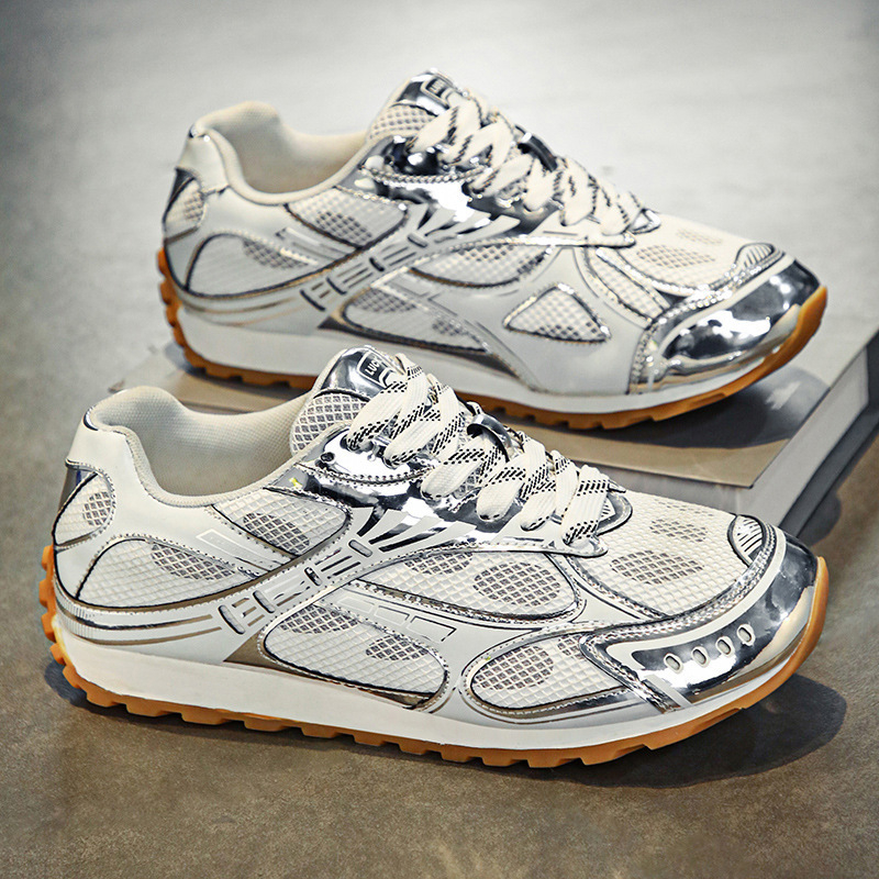 Muške mokasine - Casual, okrugli vrh, mat vrh gornjeg dijela, prozračna mrežasta podstava, gumeni potplat