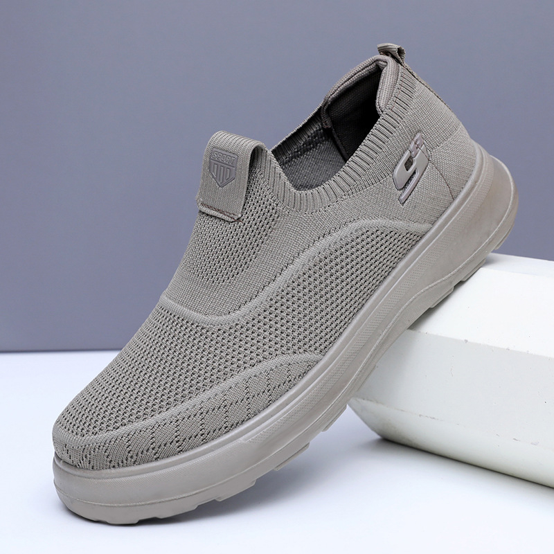 Muške casual slip-on tenisice, platneni gornji dio, PU potplat, okrugla špička, tekstilni ulošak