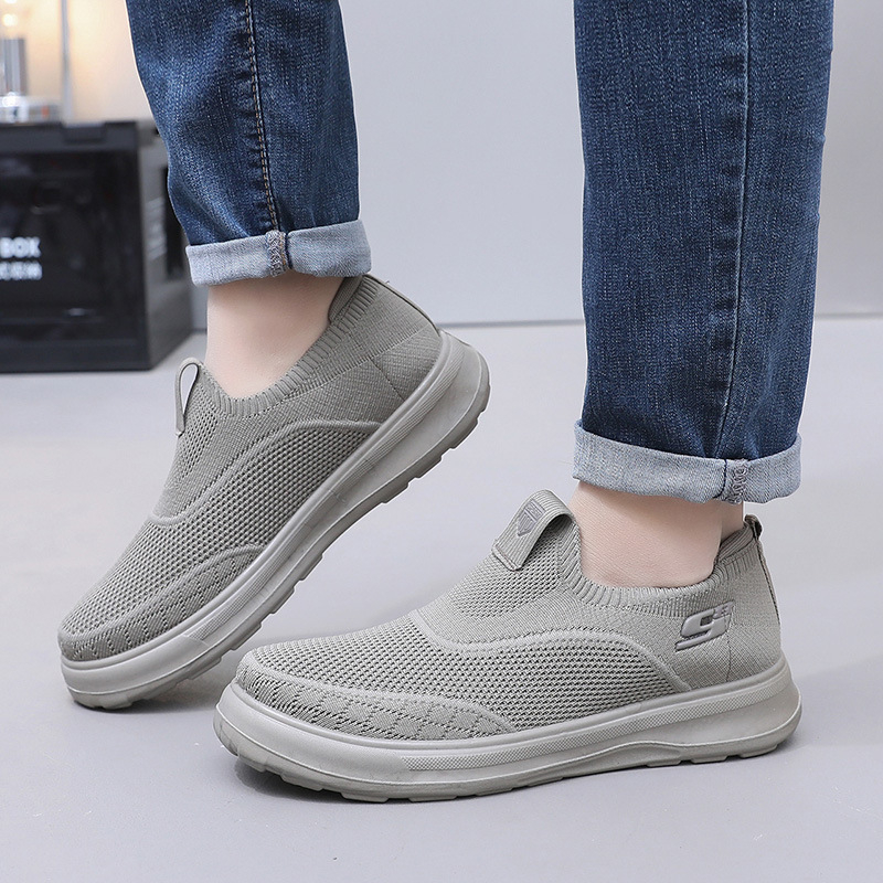 Muške casual slip-on tenisice, platneni gornji dio, PU potplat, okrugla špička, tekstilni ulošak