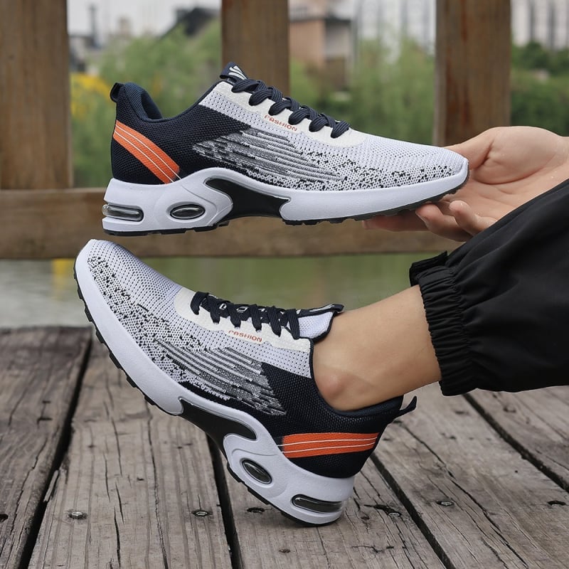 Muške Flyknit tenisice s prugastim uzorkom, vezice, EVA ulošak, injekcijski oblikovana potplata