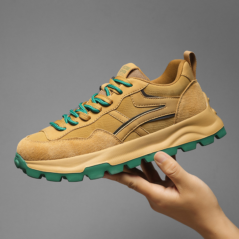 Pantofi sport casual pentru bărbați cu partea superioară din microfibră și talpă din cauciuc (Stil: sport, pantofi cu plasă; Partea superioară: microfibră; Talpă: cauciuc; Înălțimea călcâiului: 3–5 cm; Închidere: șireturi)