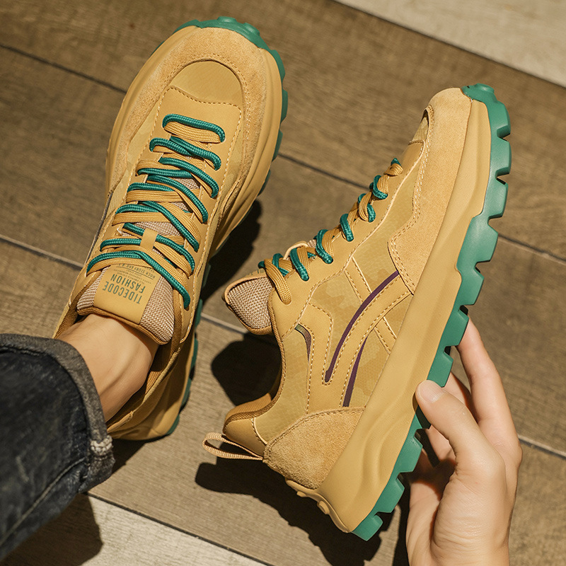 Pantofi sport casual pentru bărbați cu partea superioară din microfibră și talpă din cauciuc (Stil: sport, pantofi cu plasă; Partea superioară: microfibră; Talpă: cauciuc; Înălțimea călcâiului: 3–5 cm; Închidere: șireturi)