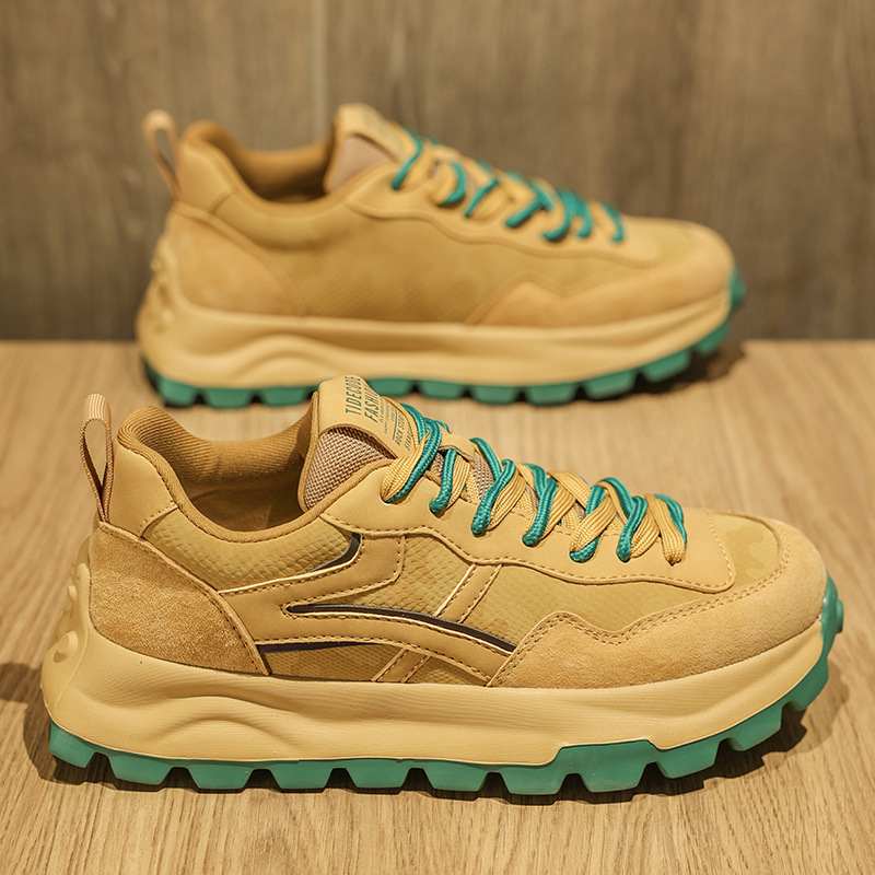 Pantofi sport casual pentru bărbați cu partea superioară din microfibră și talpă din cauciuc (Stil: sport, pantofi cu plasă; Partea superioară: microfibră; Talpă: cauciuc; Înălțimea călcâiului: 3–5 cm; Închidere: șireturi)