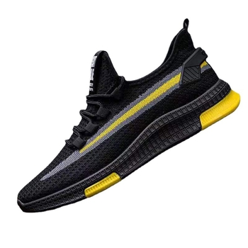 Sportske casual muške tenisice, prozračan fly weave gornji dio, gumeni potplat, mrežasti unutarnji dio, vezanje, za proljeće-ljeto (Gornji: fly weave; Potplat: gumeni; Unutrašnjost: mrežasti; Zatvaranje: vezanje)