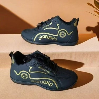 Unisex sportske casual tenisice, prozračni kožni gornji dio, lagana PVC potplata, vezanje šnira