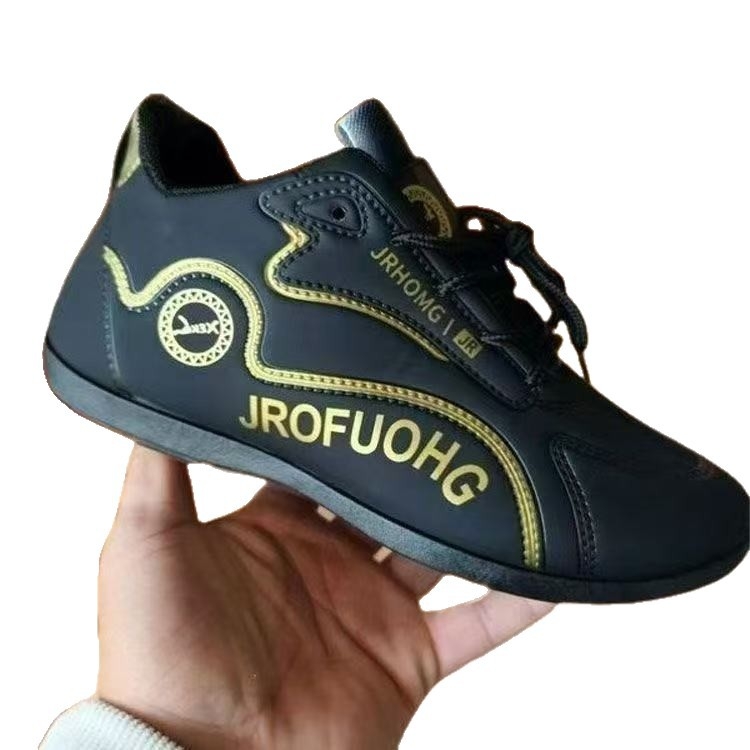 Unisex sportske casual tenisice, prozračni kožni gornji dio, lagana PVC potplata, vezanje šnira