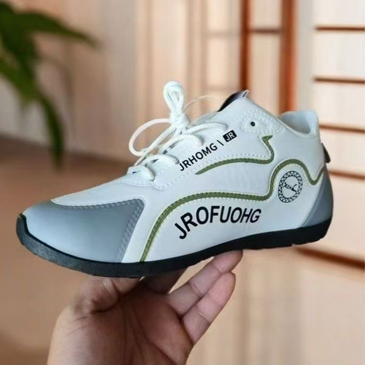 Unisex sportske casual tenisice, prozračni kožni gornji dio, lagana PVC potplata, vezanje šnira