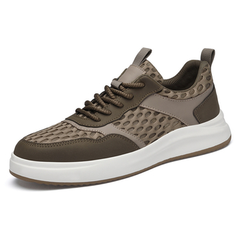 Muške tenisice za sportski casual stil, prozračni mrežasti gornji dio, gumena potplat, vezanje, niski vrh, PU ulošak