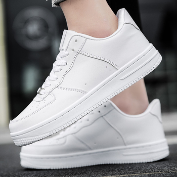 Pantofi sport casual pentru bărbați, respirabili și ușori, partea superioară din piele sintetică, talpă din plastic, închidere cu șiret în față