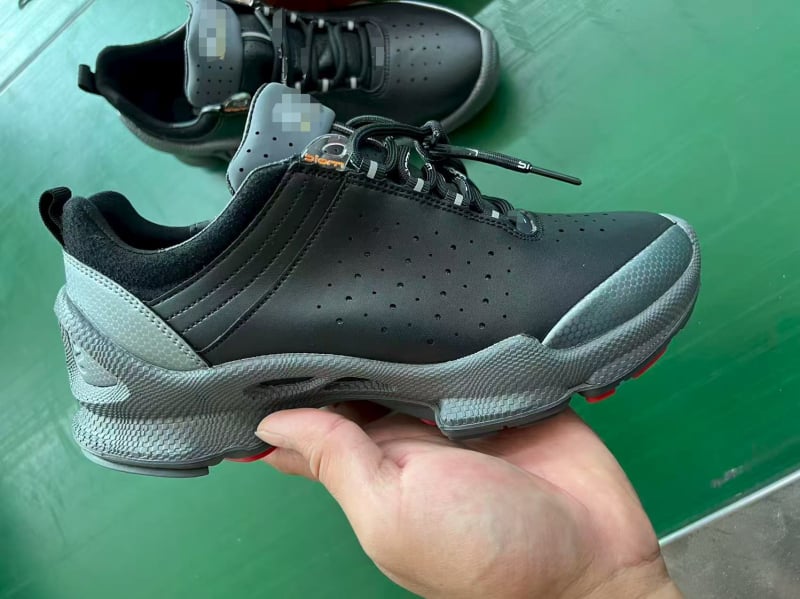 Pantofi sport casual din piele unisex pentru plimbări, cu partea superioară din piele de vită dublă, talpă turnată prin injecție, branț PU, glezna joasă, vârf rotund