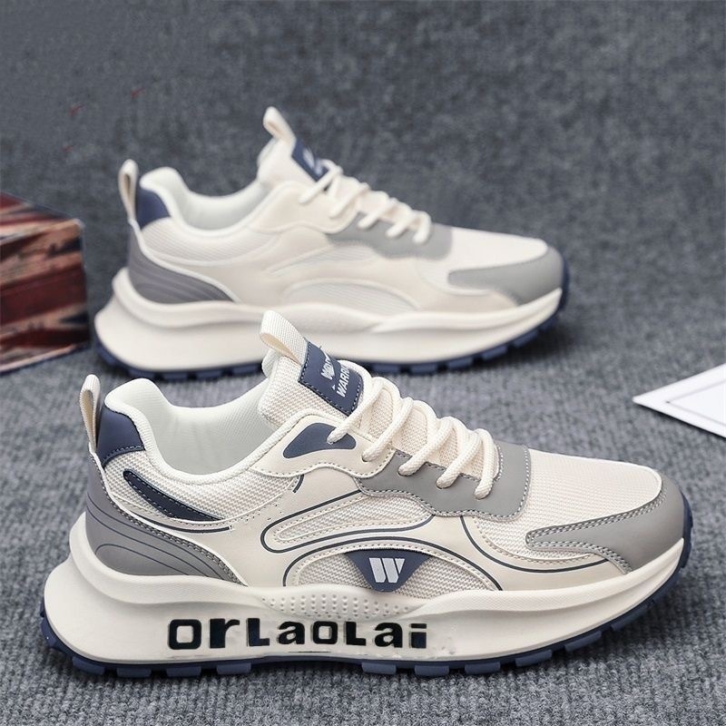 Sportske casual tenisice s prozračnim gornjim dijelom PU+ mreža, lagana EVA potplat, vezanje, niski kroj, okrugli vrh — unisex obuća za sve sezone