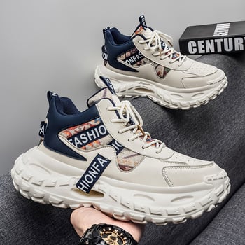 Vyriski platforminiai bateliai sportui ir laisvalaikiui, tekstilinė viršutinė dalis, raišteliai, guminis padas, žemas kulnas 1-3 cm