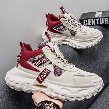 Vyriski platforminiai bateliai sportui ir laisvalaikiui, tekstilinė viršutinė dalis, raišteliai, guminis padas, žemas kulnas 1-3 cm