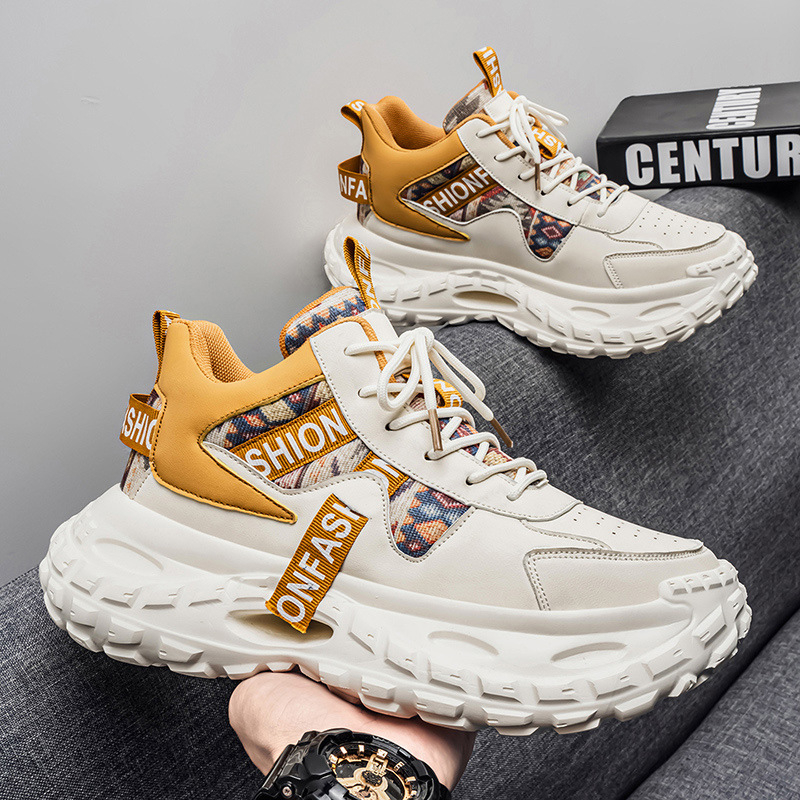 Vyriski platforminiai bateliai sportui ir laisvalaikiui, tekstilinė viršutinė dalis, raišteliai, guminis padas, žemas kulnas 1-3 cm