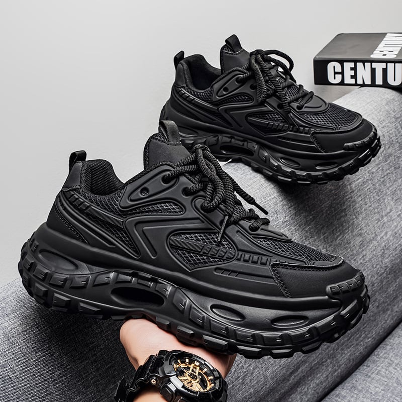 Vyriski platforminiai bateliai sportui ir laisvalaikiui, tekstilinė viršutinė dalis, raišteliai, guminis padas, žemas kulnas 1-3 cm