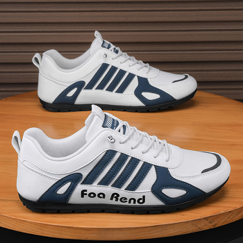 Muške vodootporne protuklizne sportske casual tenisice – prozračna mrežasta unutrašnjost, PU gornji dio, gumeni potplat