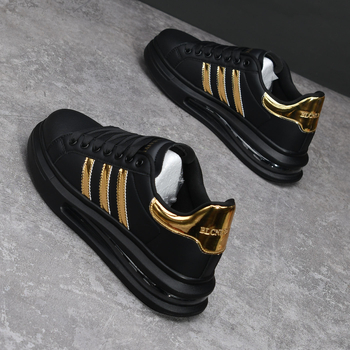 Unisex bateliai su stora padu: aukščio didinimas, mikropluošto viršus, PU įdėklas, vidutinio šašto aukštis 3–7 cm