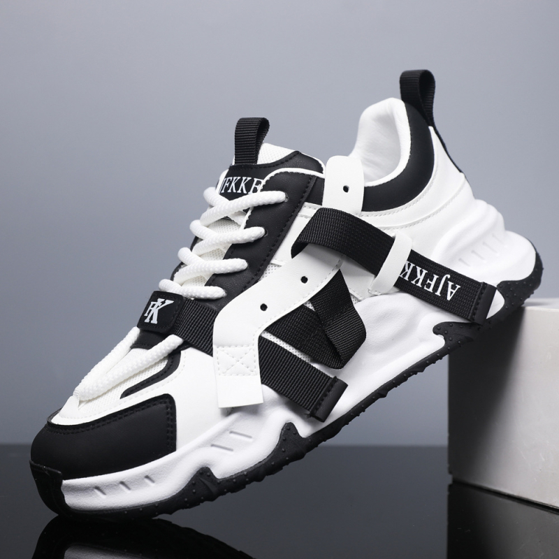 Muške tenisice dad shoes – maskirni uzorak, prozračne, debela potplata za povećanje visine, gornji dio od sintetičke kože, gumena podloga