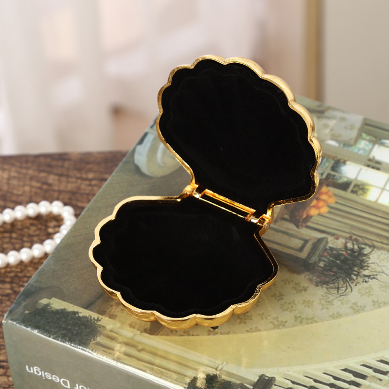 Shell kutija za nakit, cinkova legura, nordijski stil, tvrda