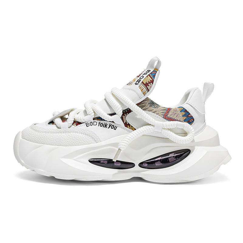 Muške tenisice tip dad shoes s gornjim dijelom od umjetnog PU, gumom potplatom, vezivanjem šnure, niski profil, ravna peta