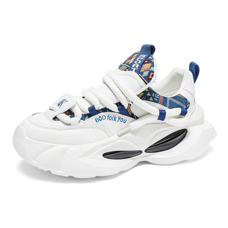 Muške tenisice tip dad shoes s gornjim dijelom od umjetnog PU, gumom potplatom, vezivanjem šnure, niski profil, ravna peta