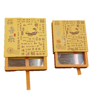 Κουτί αποθήκευσης βραχιολιών με ευλογία, στυλ ναού, κατασκευή από πλαστικό, κάλυμμα με φιλμ PE