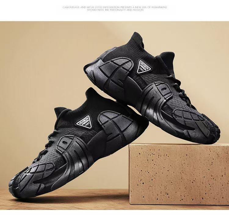 Muške prozračne tenisice za svakodnevnu upotrebu s mrežastim gornjim dijelom, PVC đonom, injekcijski oblikovanom đonom, vezanje, niski kroj