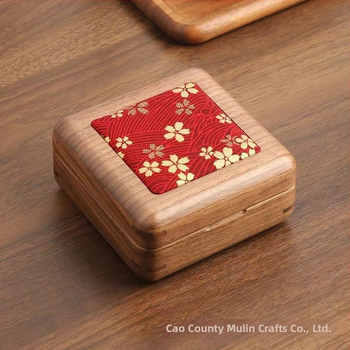 Ξύλινο κουτί κοσμημάτων αντίκα, εθνοτικό στυλ, μονόχρωμο σχέδιο, σκληρή κατασκευή, προσαρμόσιμο