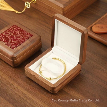 Ξύλινο κουτί κοσμημάτων αντίκα, εθνοτικό στυλ, μονόχρωμο σχέδιο, σκληρή κατασκευή, προσαρμόσιμο