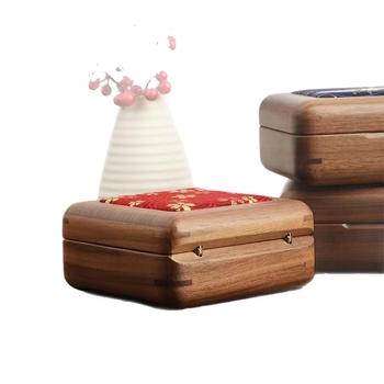 Ξύλινο κουτί κοσμημάτων αντίκα, εθνοτικό στυλ, μονόχρωμο σχέδιο, σκληρή κατασκευή, προσαρμόσιμο