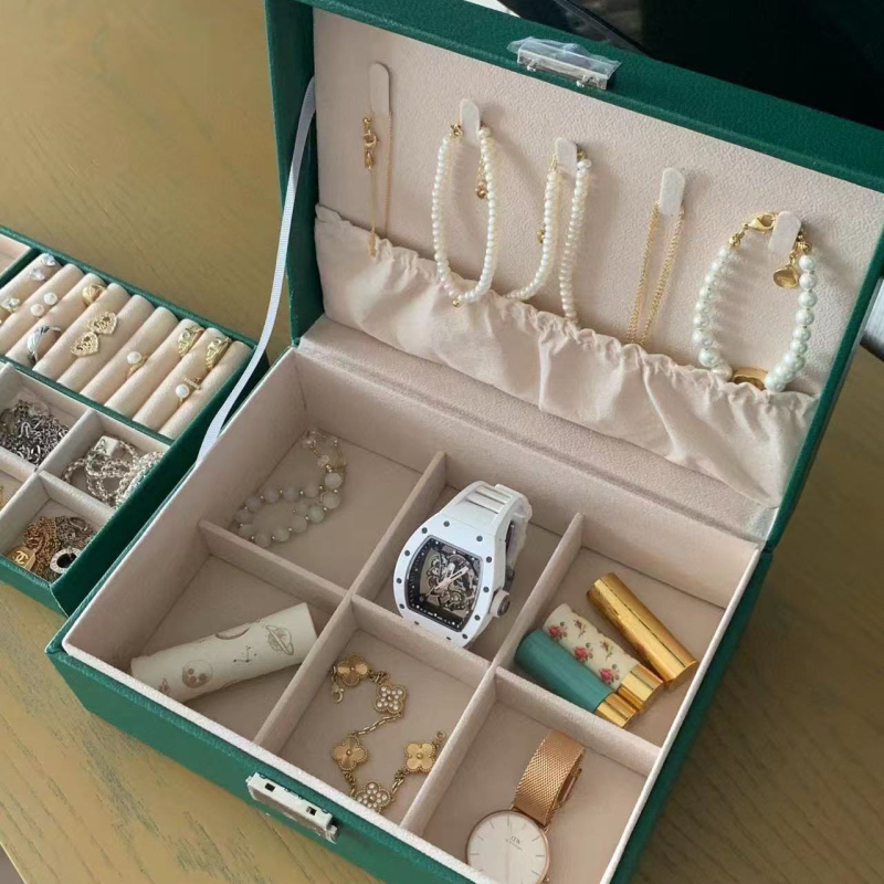 Πολυεπίπεδη θήκη κοσμημάτων για κολιέ και σκουλαρίκια, μοντέλο A005, υλικό ABS.