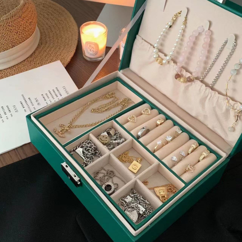 Πολυεπίπεδη θήκη κοσμημάτων για κολιέ και σκουλαρίκια, μοντέλο A005, υλικό ABS.