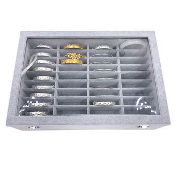 Κουτί Αποθήκευσης 40 Θέσεων για Βραχιόλια — Παρουσίαση Κοσμημάτων, Συνθετικά Υλικά, Μεταφορική Συσκευασία, Θήκη Συσκευασίας, Ανοχή 3–5 mm