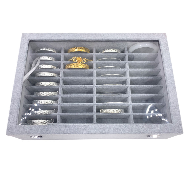 Κουτί Αποθήκευσης 40 Θέσεων για Βραχιόλια — Παρουσίαση Κοσμημάτων, Συνθετικά Υλικά, Μεταφορική Συσκευασία, Θήκη Συσκευασίας, Ανοχή 3–5 mm