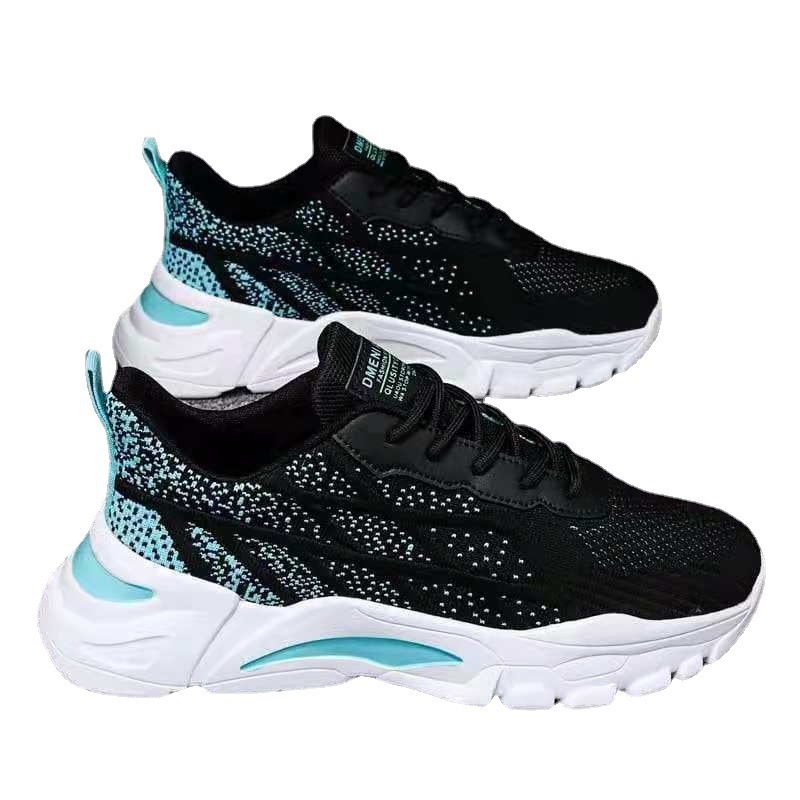 Muške sportske tenisice casual za svakodnevno nošenje s prozračnim mrežastim gornjim dijelom, debelom EVA potplatom, niski profil, vezivanje šnura