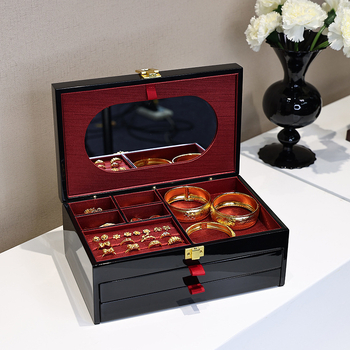 Drvena kutija za izlaganje nakita za lančiće i prstene, prodajno pakiranje, kutija za nakit, za vjenčanja i proslave