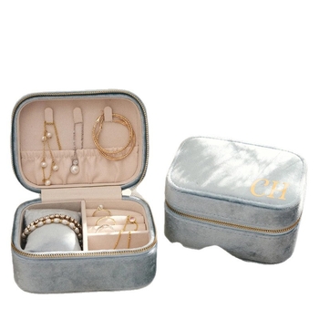 Velúr ékszerdoboz órákhoz és karkötőkhöz, egyedi szöveg, koreai stílus, kemény tok