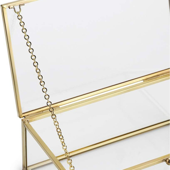 Κοσμηματοθήκη, ευρωπαϊκού στυλ γυάλινο σχέδιο (Covic S44a085; Glass+copper; Hard; Geometric)