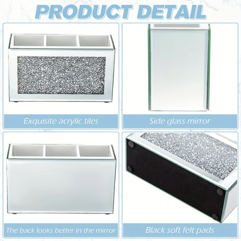 Staklena kutija za nakit za skladištenje i izlaganje u dnevnom boravku, tolerancija 2 mm, uključuje ambalažu za nakit