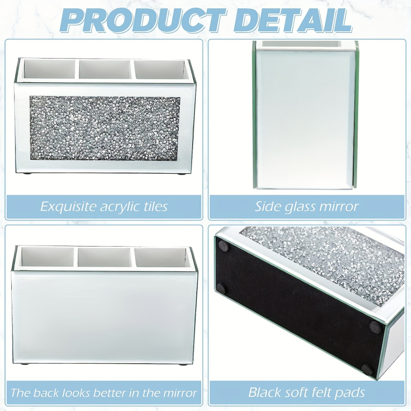 Staklena kutija za nakit za skladištenje i izlaganje u dnevnom boravku, tolerancija 2 mm, uključuje ambalažu za nakit