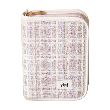 Βελούδινη τσάντα κοσμημάτων, στυλ clutch, φρέσκο και γλυκό στυλ, ριγέ μοτίβο, μαλακή επιφάνεια, δυνατότητα παραμετροποίησης