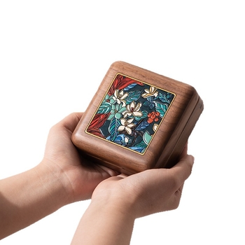 Fulilai kutija za nakit od orahovog drveta, model 655214, minimalistički stil