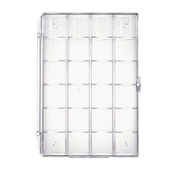 KM 5114 Θήκη αποθήκευσης κοσμημάτων — PS υλικό, Μοντέρνο μινιμαλιστικό σχέδιο, 24 διαμερίσματα