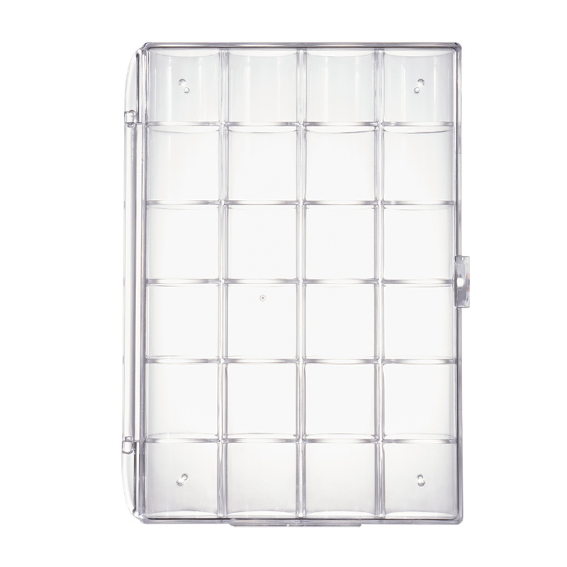 KM 5114 Θήκη αποθήκευσης κοσμημάτων — PS υλικό, Μοντέρνο μινιμαλιστικό σχέδιο, 24 διαμερίσματα