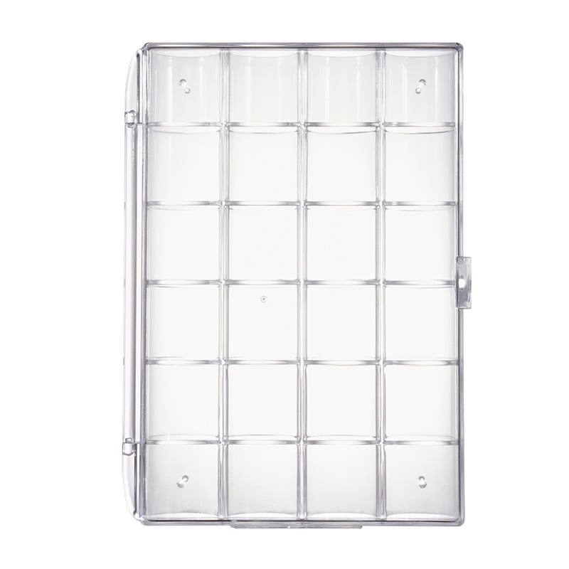 KM 5114 Θήκη αποθήκευσης κοσμημάτων — PS υλικό, Μοντέρνο μινιμαλιστικό σχέδιο, 24 διαμερίσματα