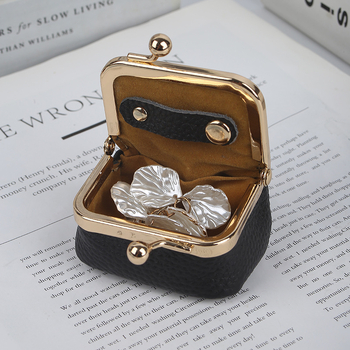 Δερμάτινη τσάντα κοσμημάτων, μοντέλο Hx-6080, στυλ κλάτς με ρίγες, μάρκα Golden Bird