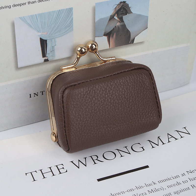 Δερμάτινη τσάντα κοσμημάτων, μοντέλο Hx-6080, στυλ κλάτς με ρίγες, μάρκα Golden Bird