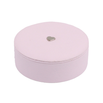 Ékszerdoboz, japán stílus, Modell 003, kör alakú saffiano textúrájú csúsztatós doboz