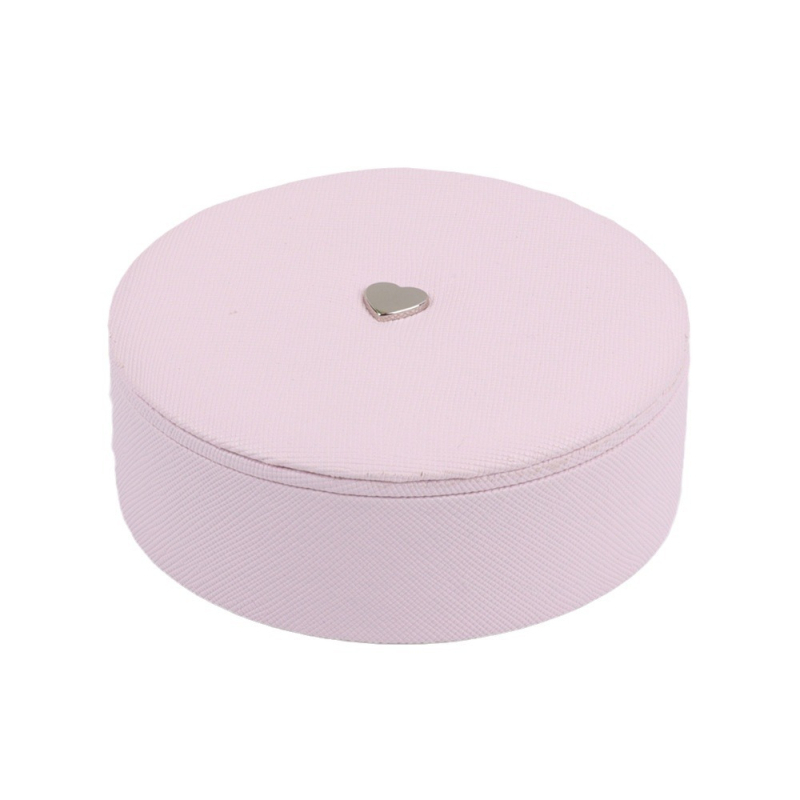 Ékszerdoboz, japán stílus, Modell 003, kör alakú saffiano textúrájú csúsztatós doboz