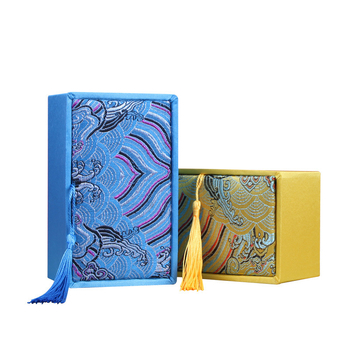 Kutija za nakit s Wenwan pakiranjem od oraha, kutija za budističke perle, retro brokat kutija i češalj (Materijal: Drugo; Stil: Tekstil; Tvrdoća: Tvrda)